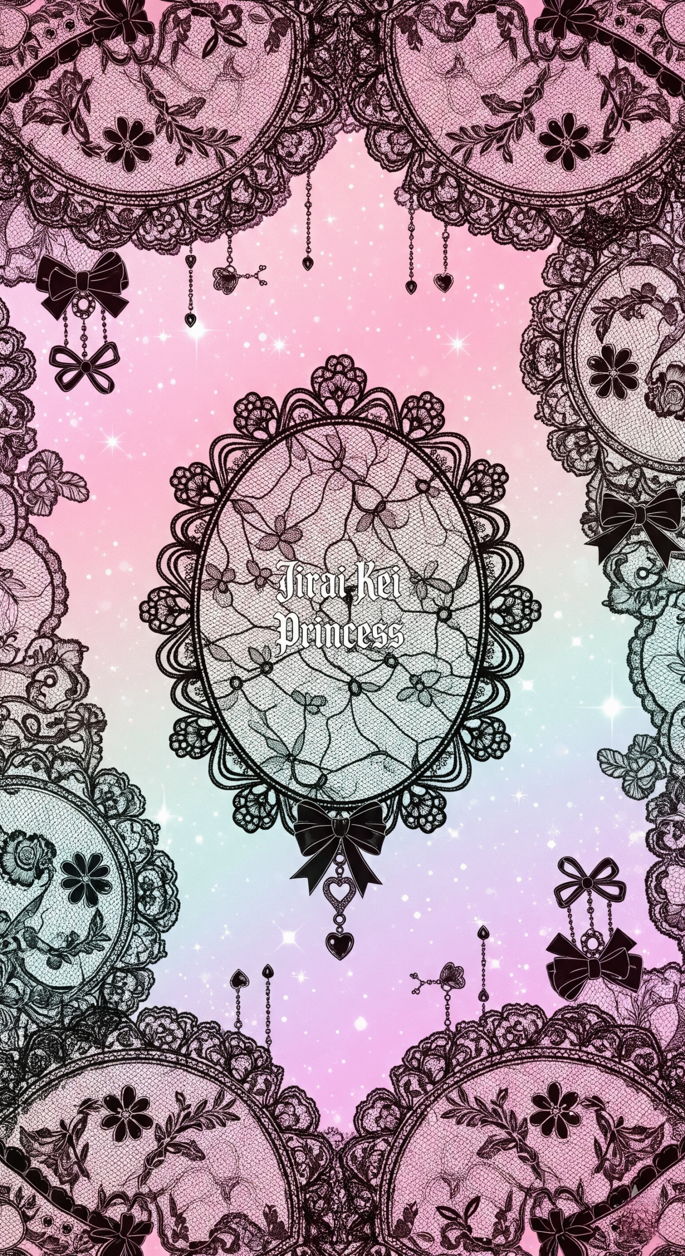 Jirai Kei Wallpaper Collection: 11 Broken Heart & Lace Phone Backgrounds - Image 8