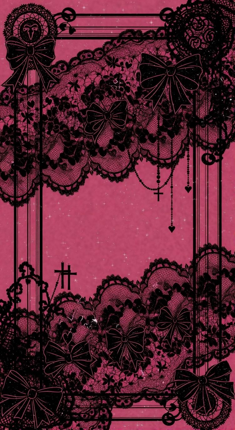 Jirai Kei Wallpaper Collection: 11 Broken Heart & Lace Phone Backgrounds - Image 10